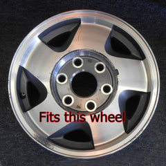 Set of 4 wheel hub center caps for 16 inch 6 lug wheels