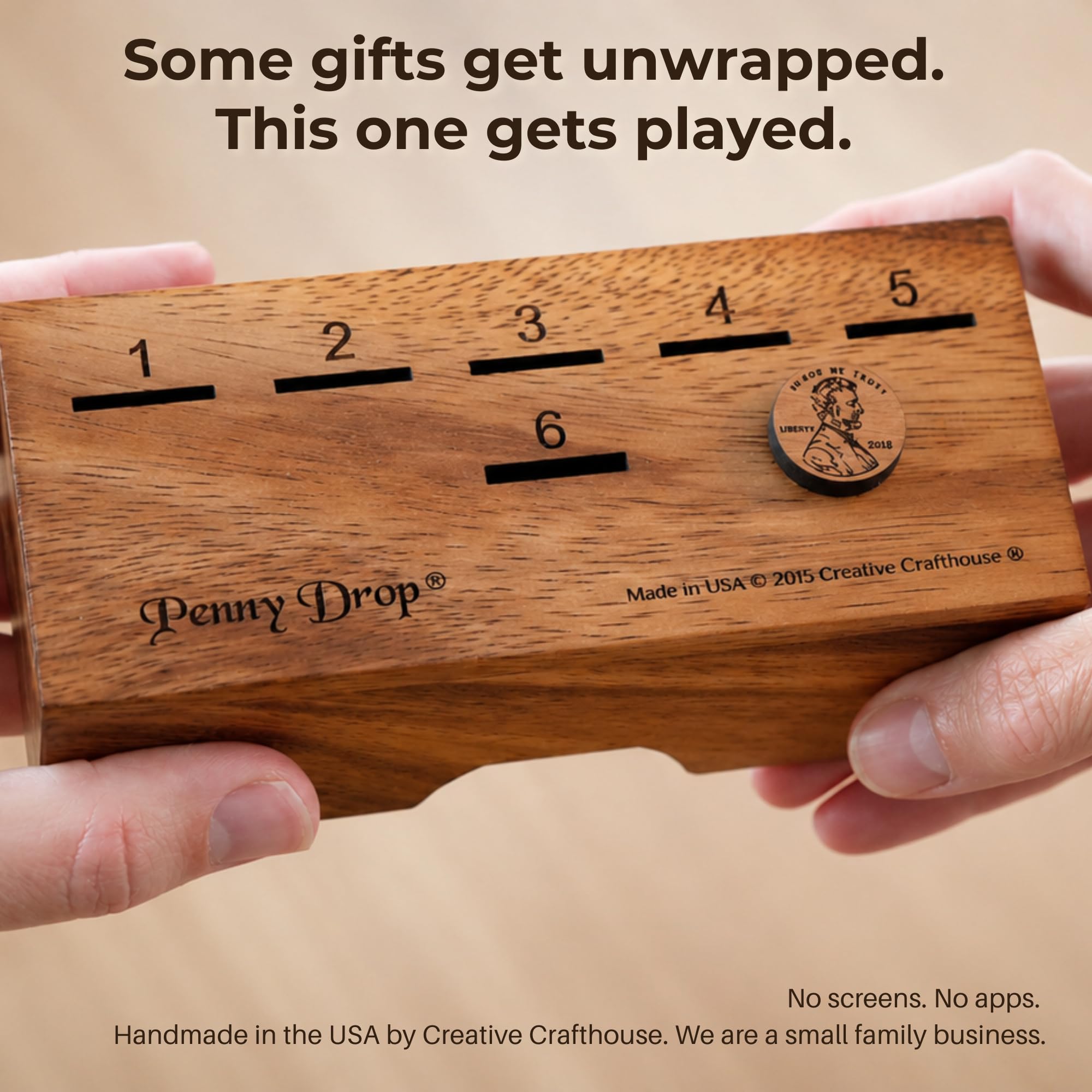 Durable elegant wooden game for coffee table use