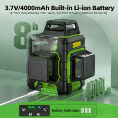 Rechargeable Huepar green laser level Type-C charger