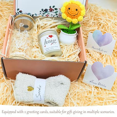 Hug lavender soy wax candle in gift set