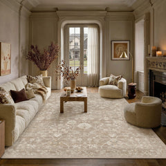 HUGEAR 6x9 beige neutral area rug size 6x9