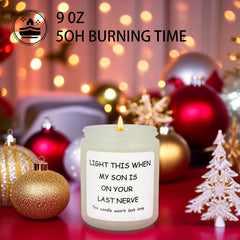 Vanilla fragrance candle with cotton wick