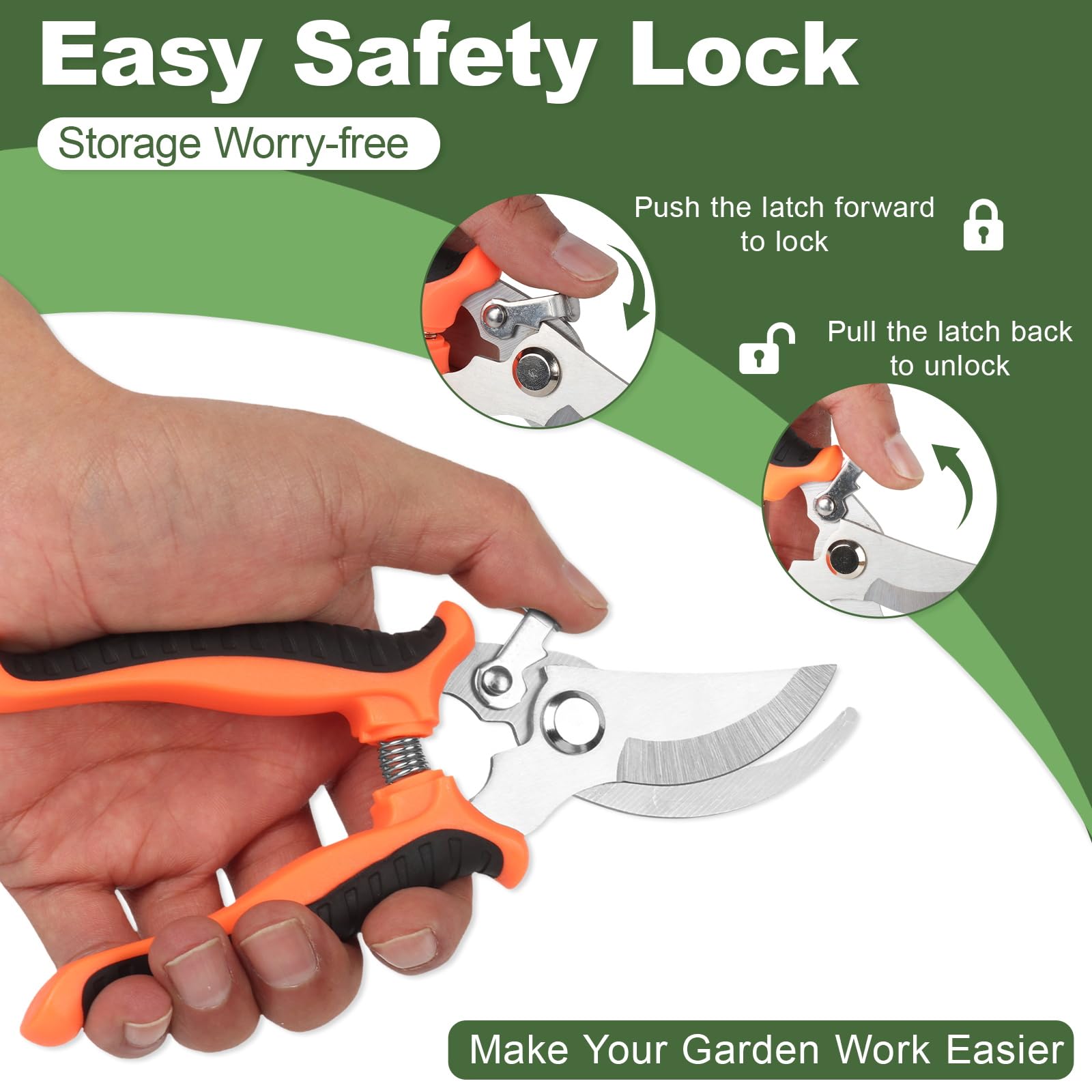 Hungsual pruning shear 7-5in size in hand