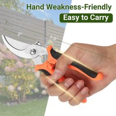 Stainless steel blades on Hungsual pruning shear