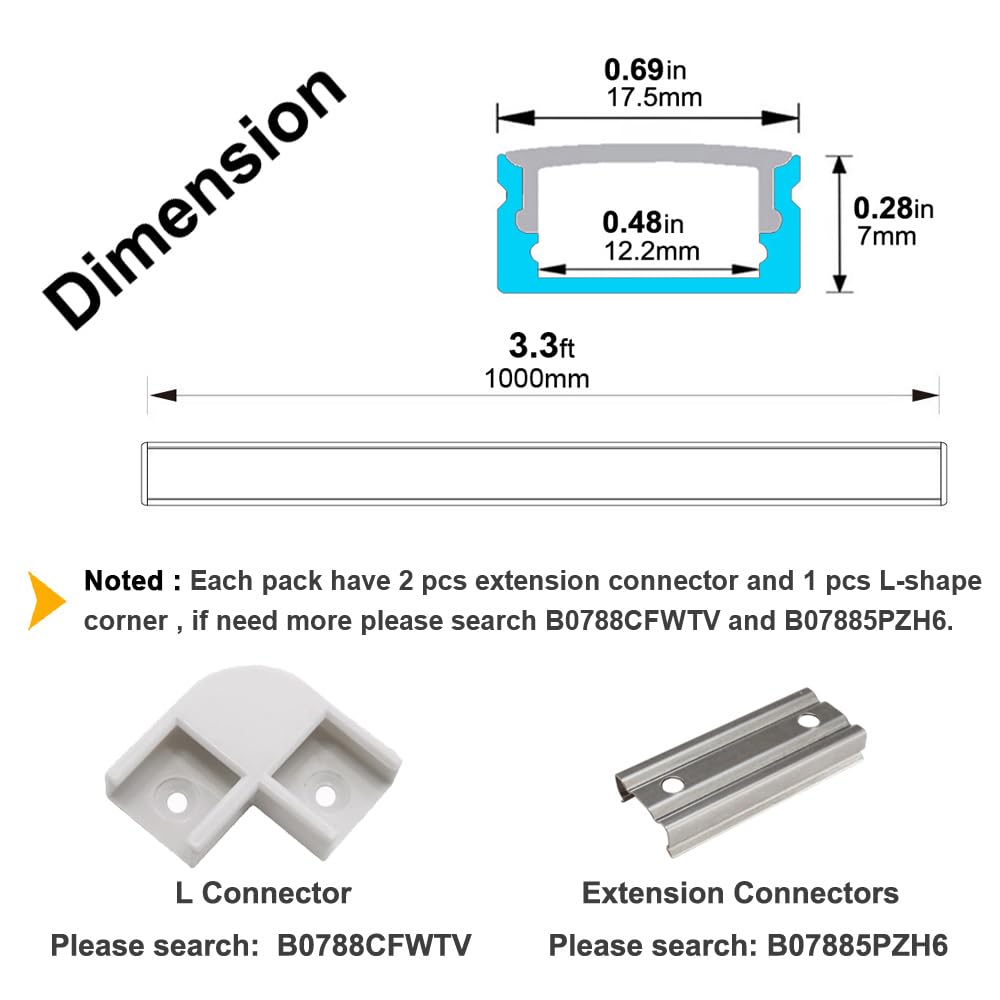 extension connector for hunhun led channel