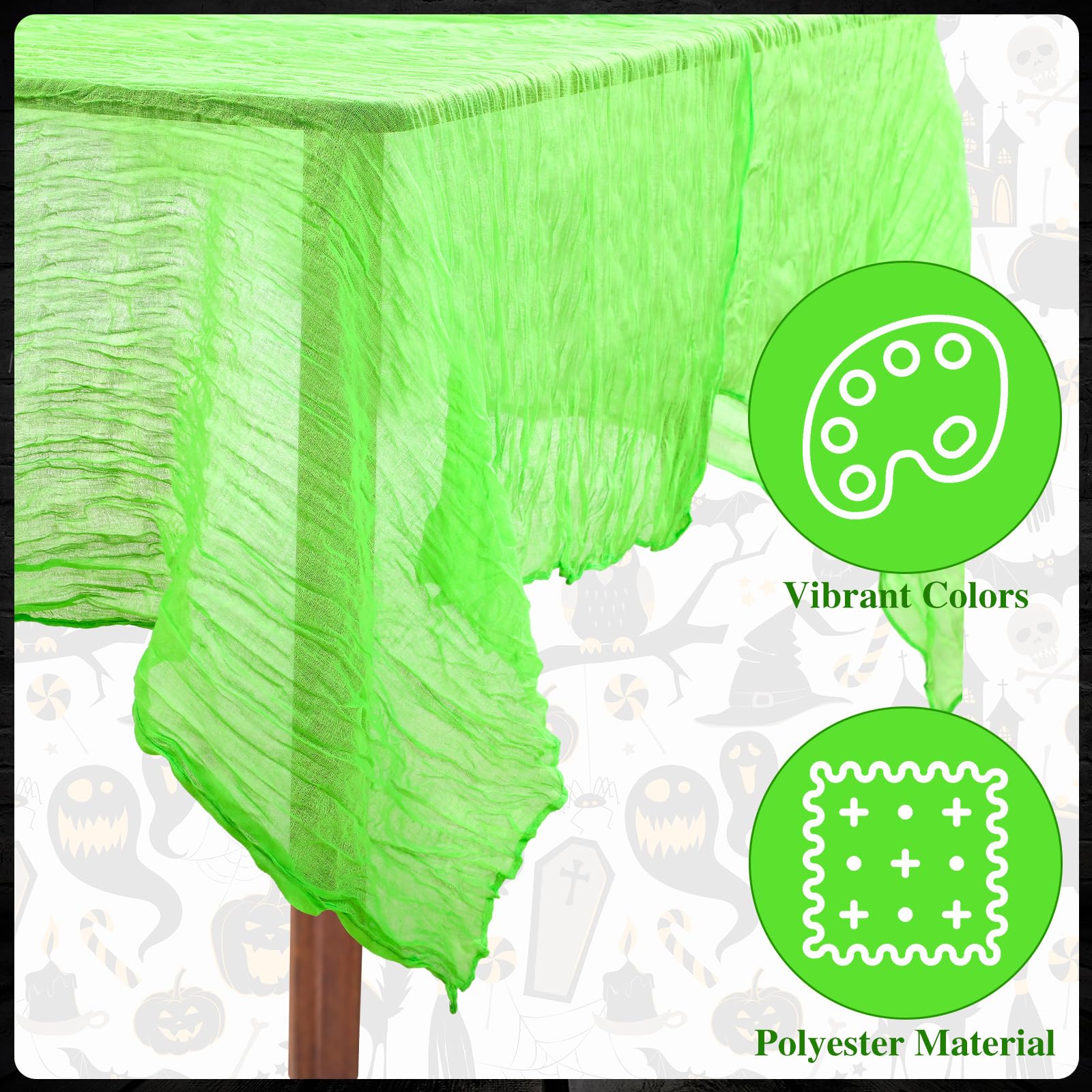 Polyester dust proof non-slip Halloween tablecloth