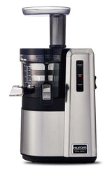 Hurom HZ Renewed Slow Juicer matte silver stainless steel finish with LED indicators