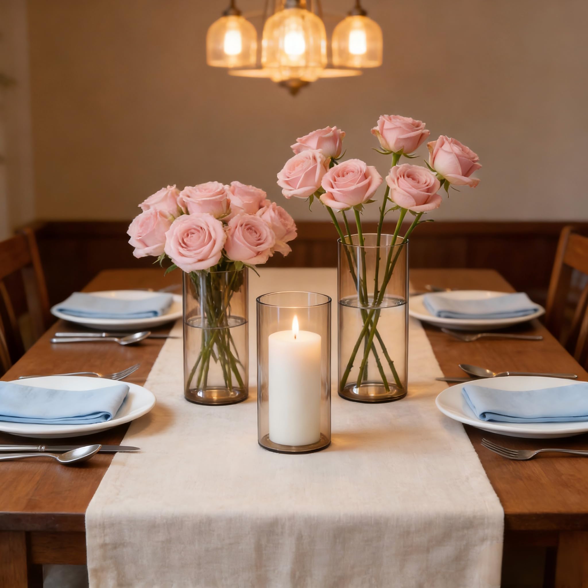 Wedding decor centerpiece display vases