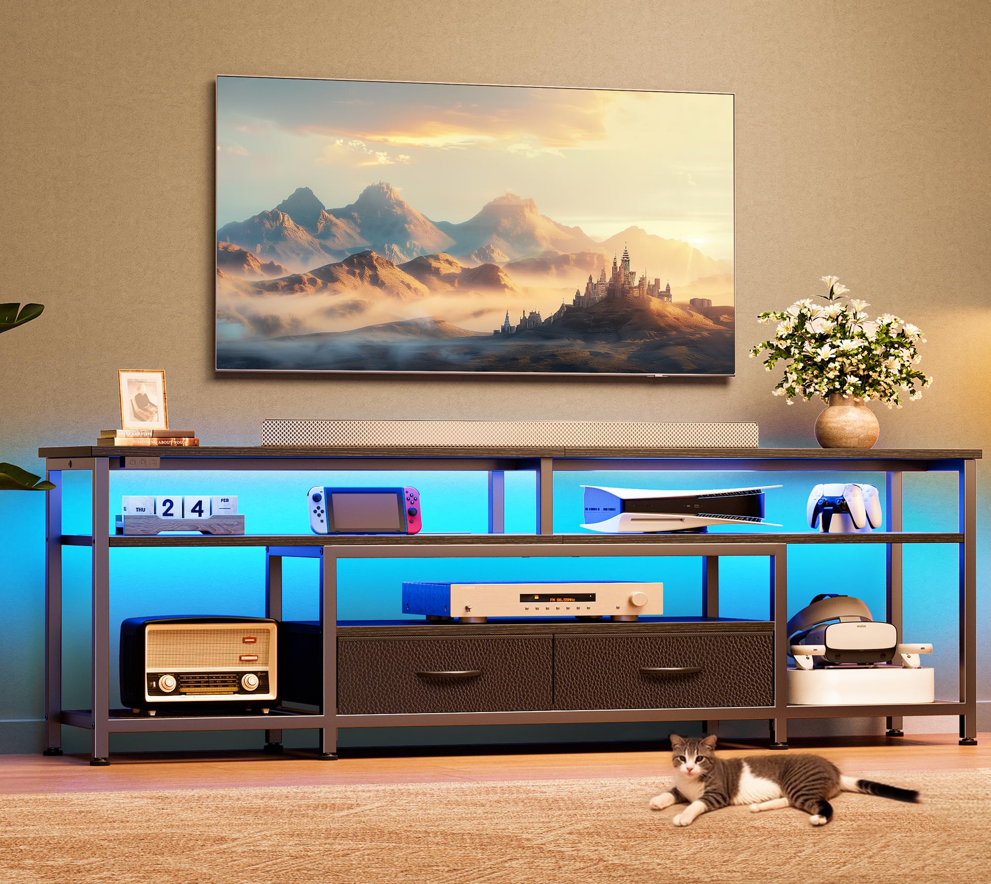 Includes assembly screwdriver and manual for Huuger TV stand