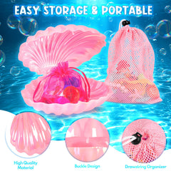 Diving gems and storage bag included in HUUIDY pool toys set