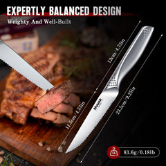 Dishwasher safe Huusk steak knives in gift box