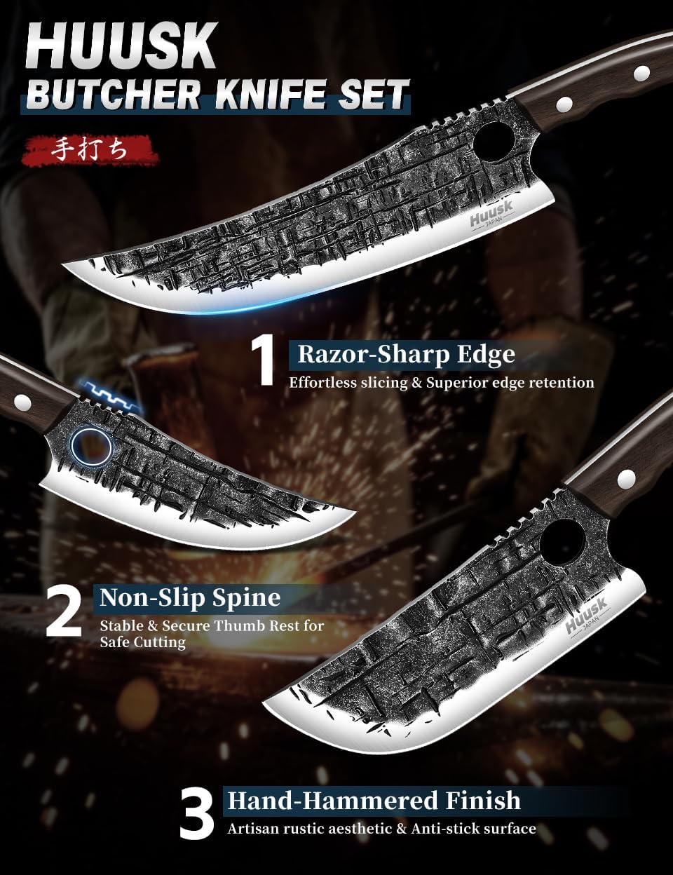 Viking knife from Huusk 8PCS set