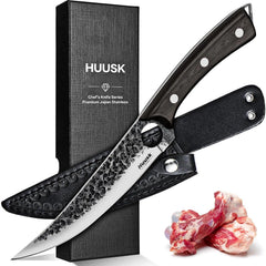 Huusk Viking Boning Knife 6 inch blade with ebony handle
