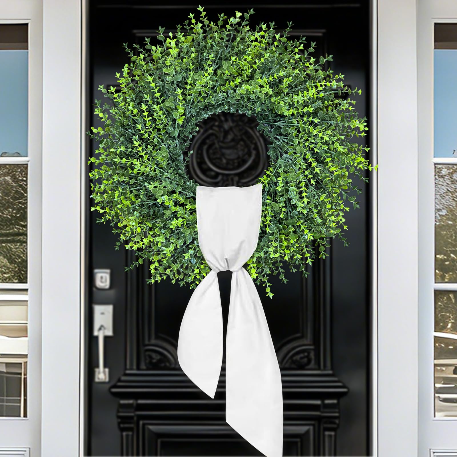 HUZIYAHAN artificial greenery wreath for wall