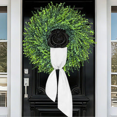 HUZIYAHAN artificial greenery wreath for wall