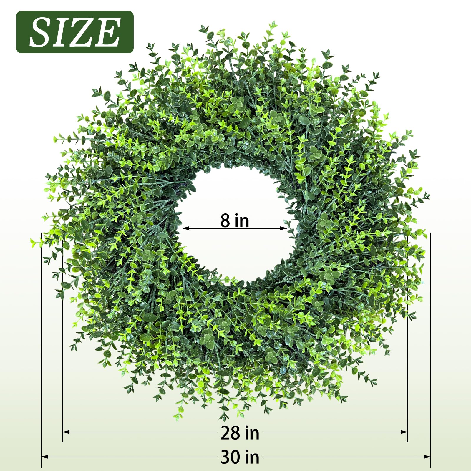 HUZIYAHAN front door all season wreath
