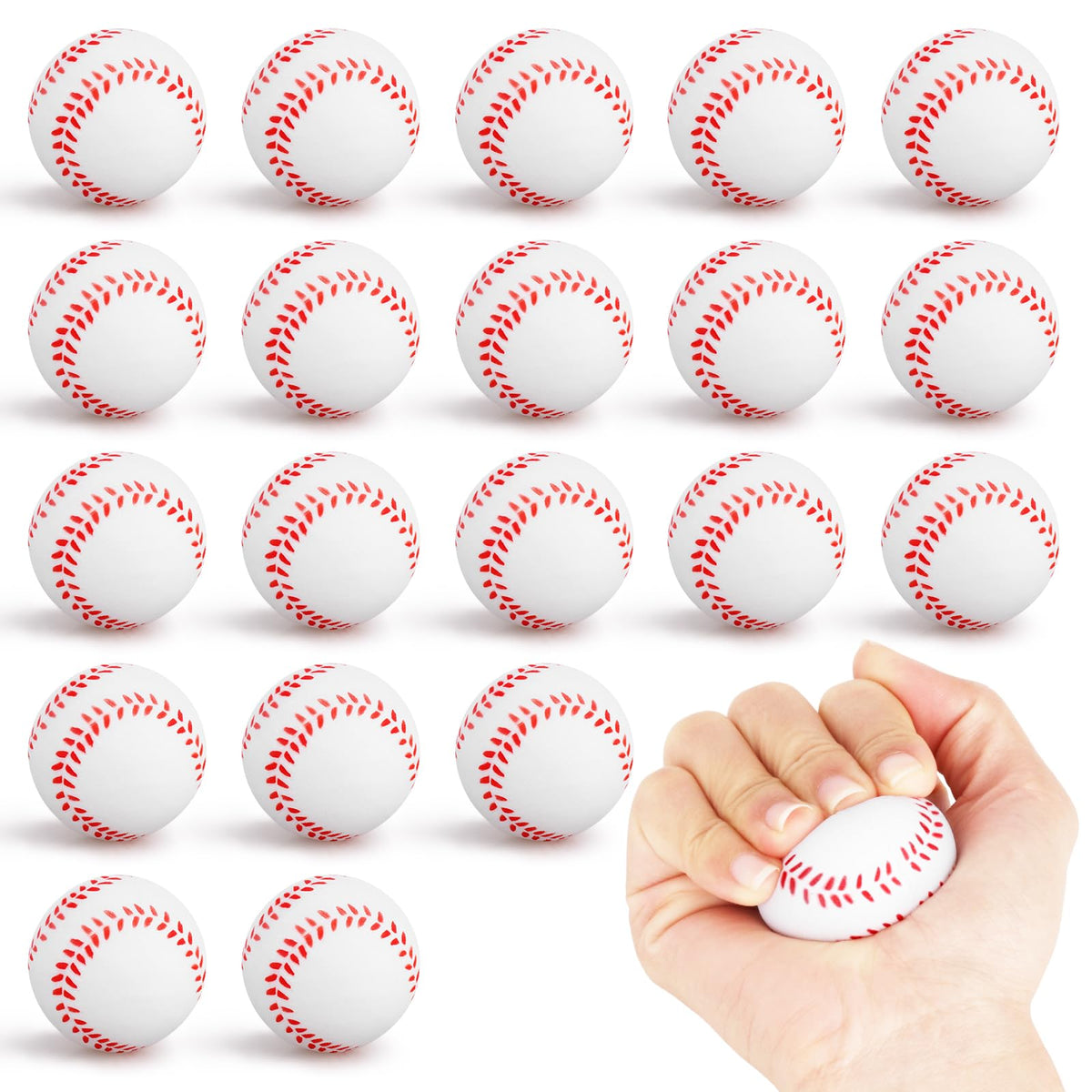 Hxezoc mini baseball stress balls 1.6 inch size