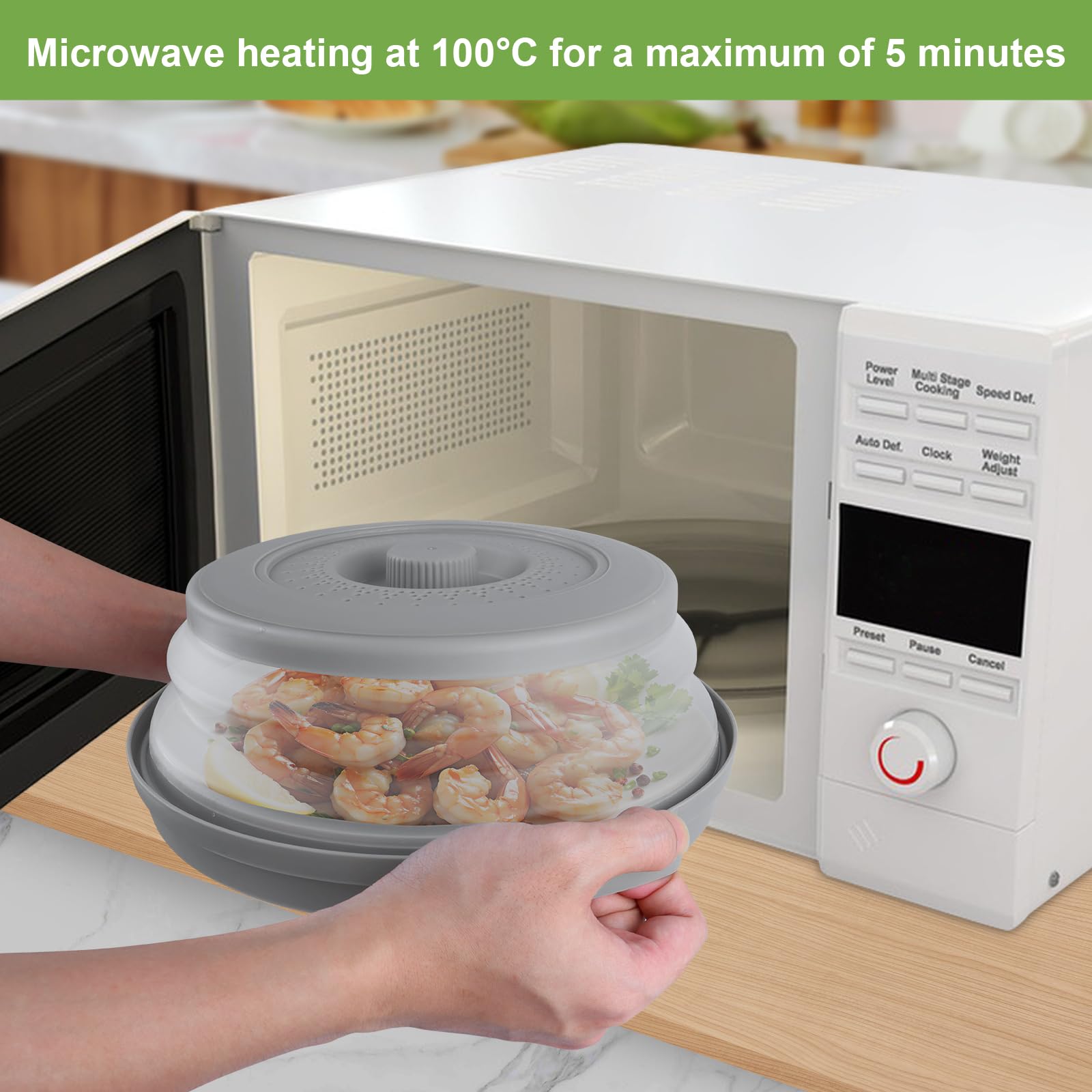 10.5 inch Hyber&Cara microwave cover pack of 2