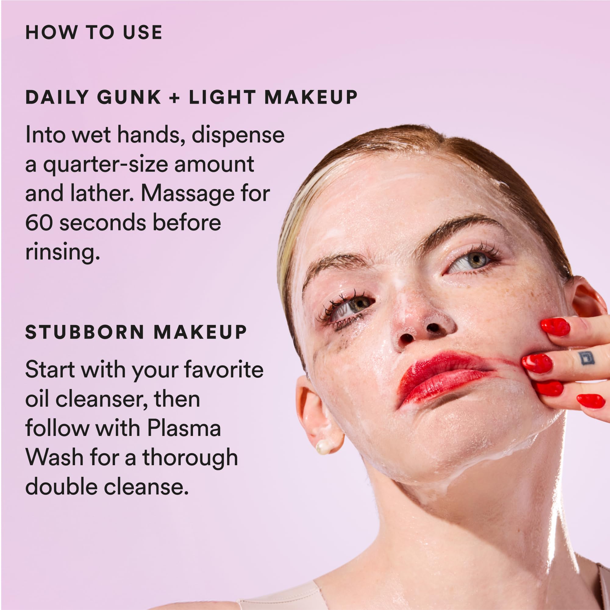 Cleanses gently removes SPF and makeup