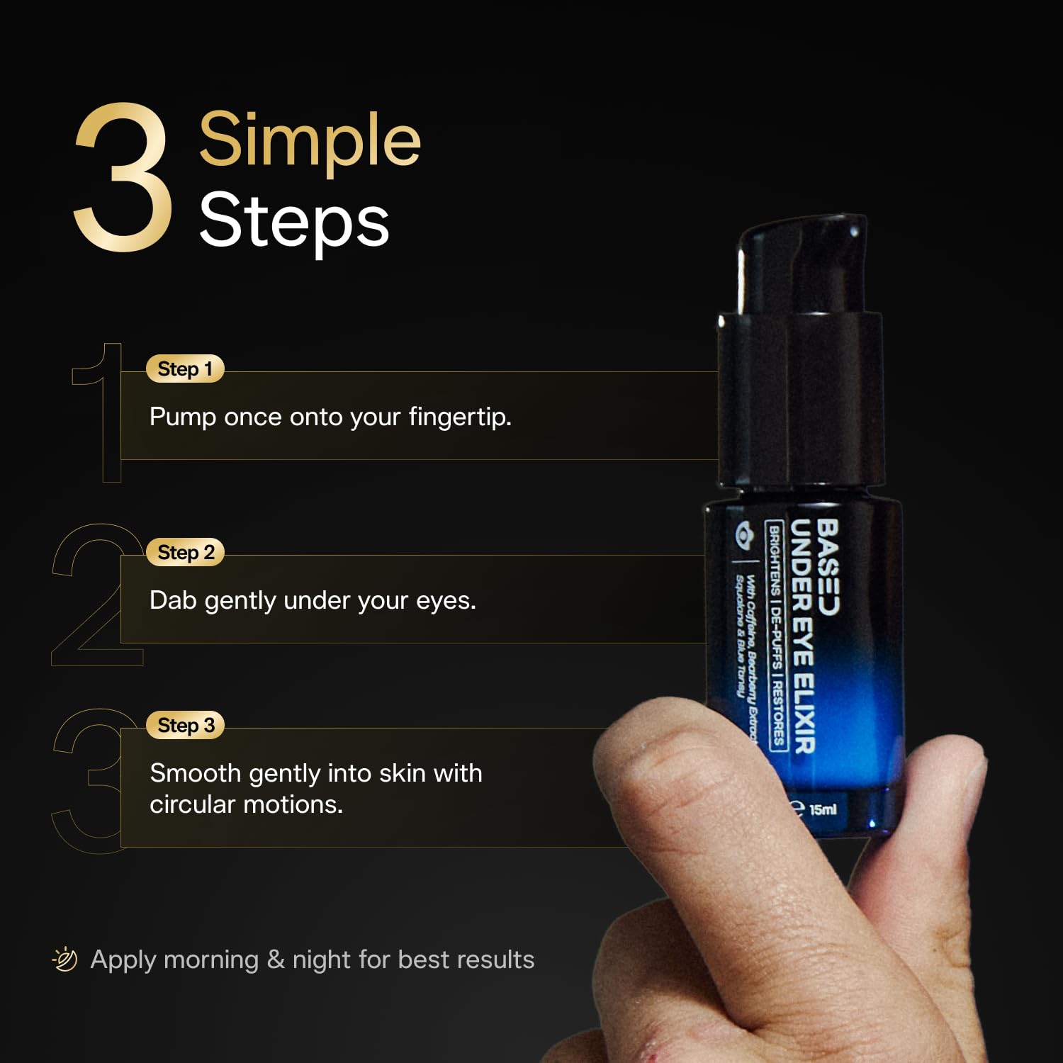 Under Eye Elixir refreshing formula packaging