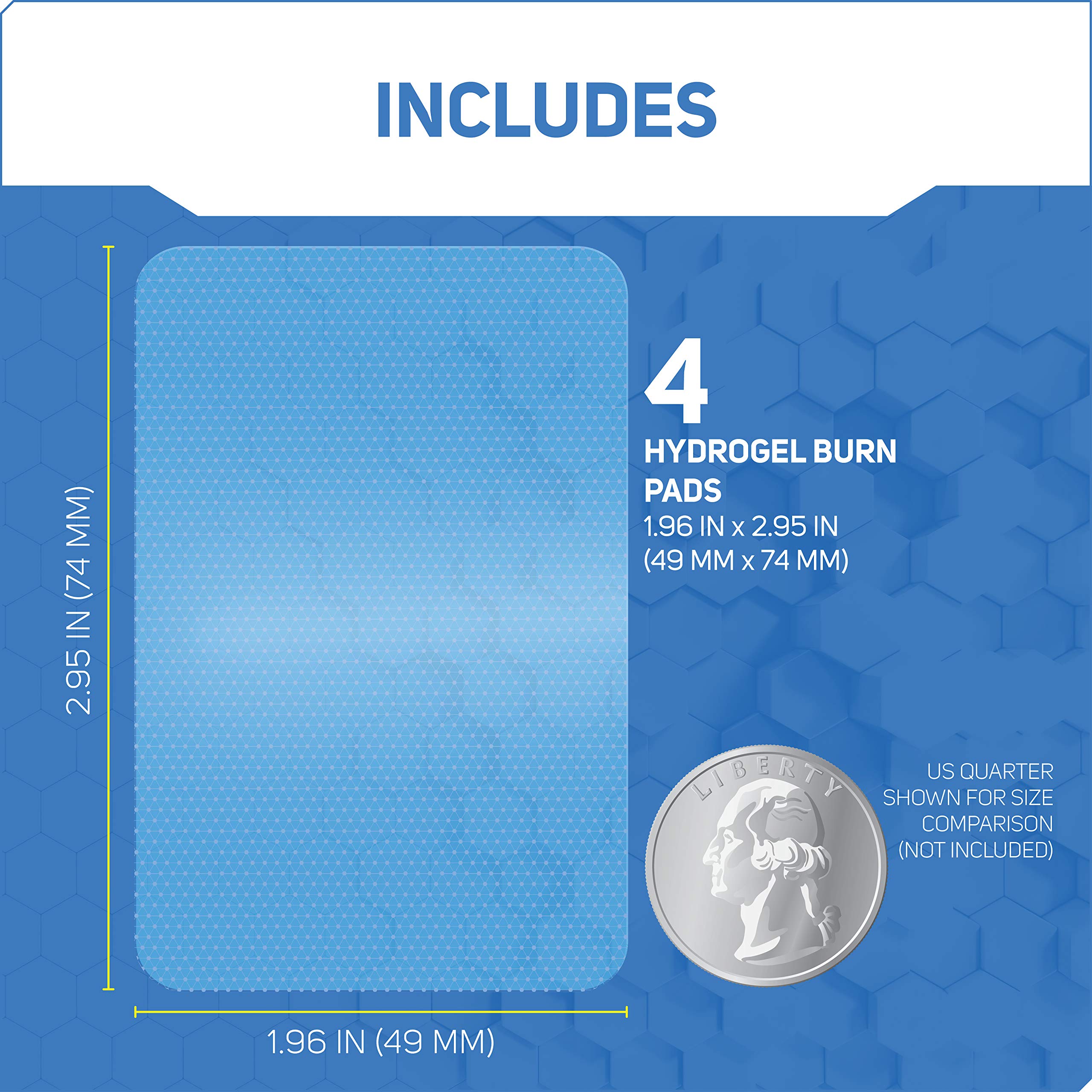 Hydrogel burn dressing nonstick breathable material for burns