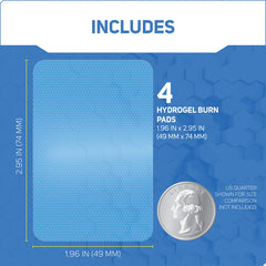 Hydrogel burn dressing nonstick breathable material for burns