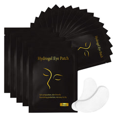 Hydrogel under eye patches for eyelash extensions product packaging