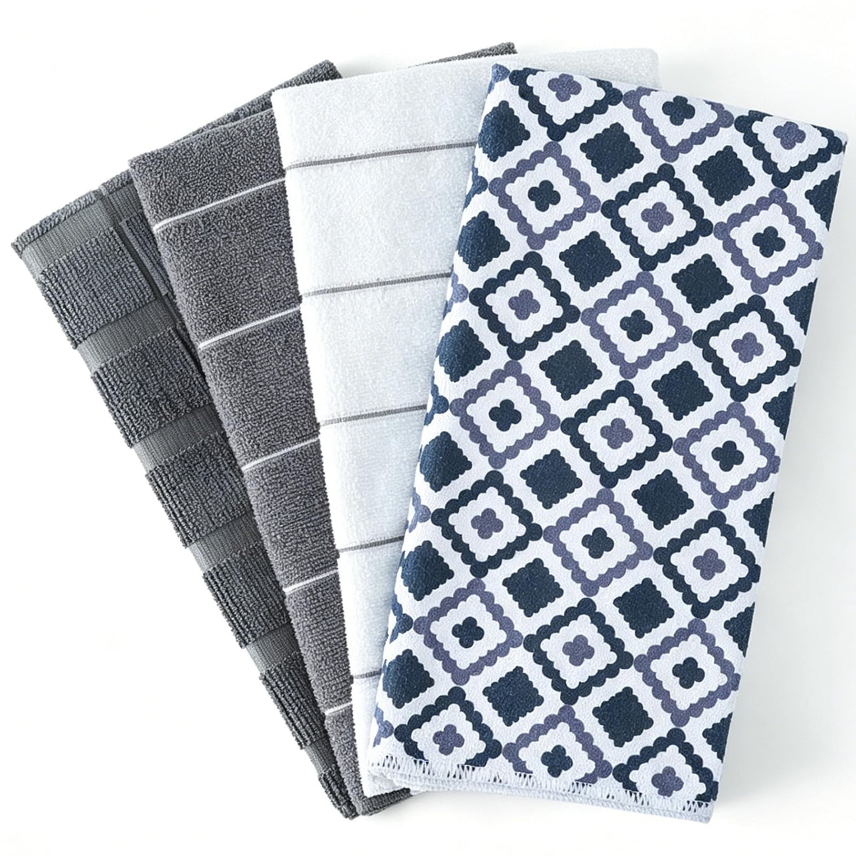 HYER KITCHEN dish towels 26 x 16 inch four pack