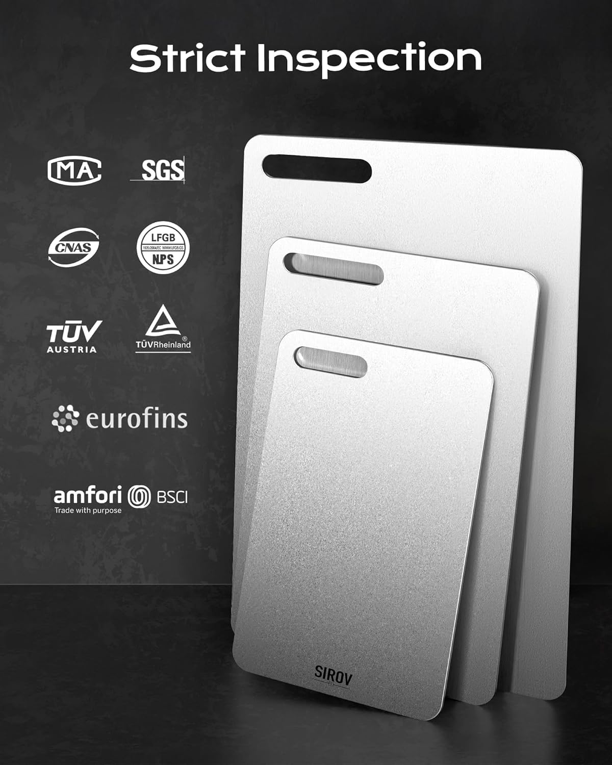 Katori titanium cutting board for kitchen and travel use image