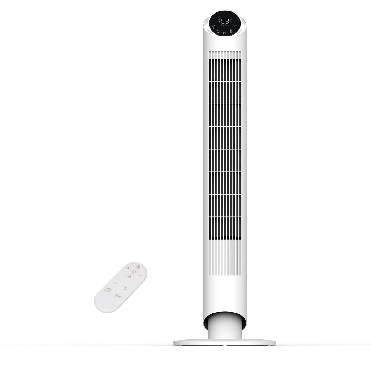 hykolity 40'' Tower Fan bedroom setup with quiet operation