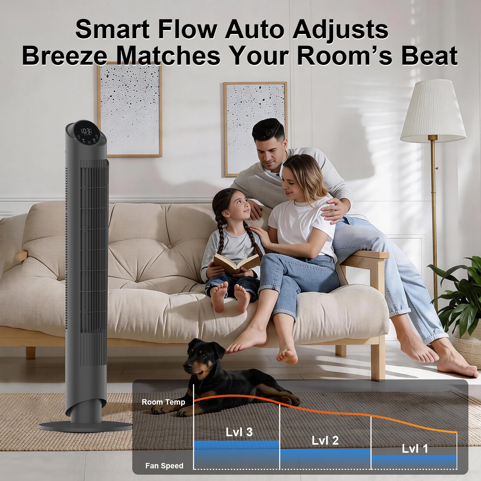 hykolity tower fan 12-hour timer with remote