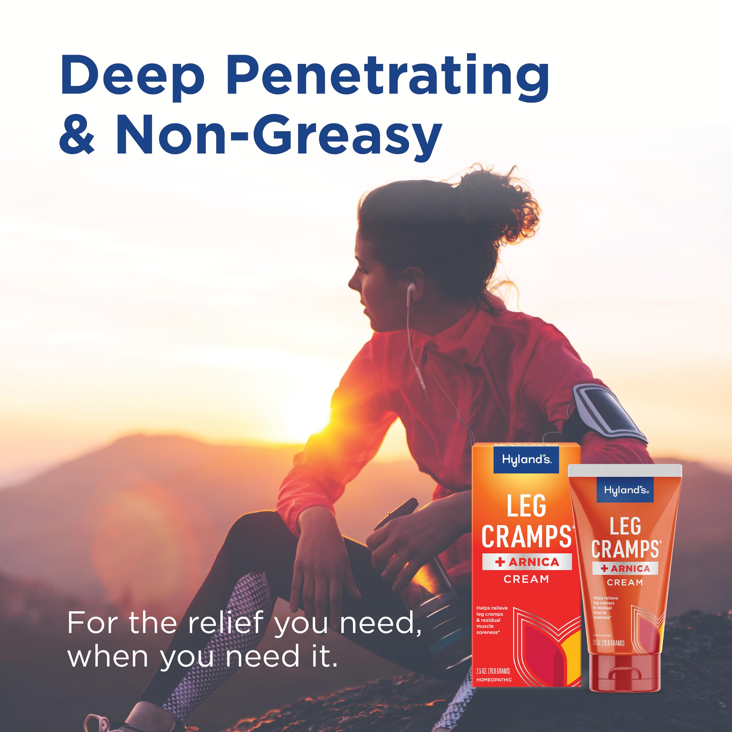 Arnica-based natural ingredient image for Hyland leg cramps