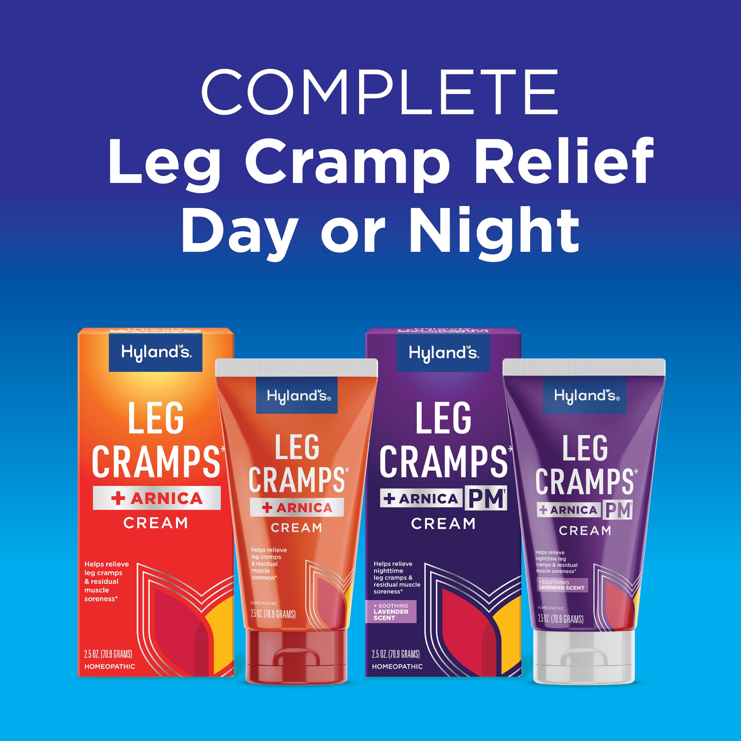 FDA regulated Hyland leg cramps ointment packaging
