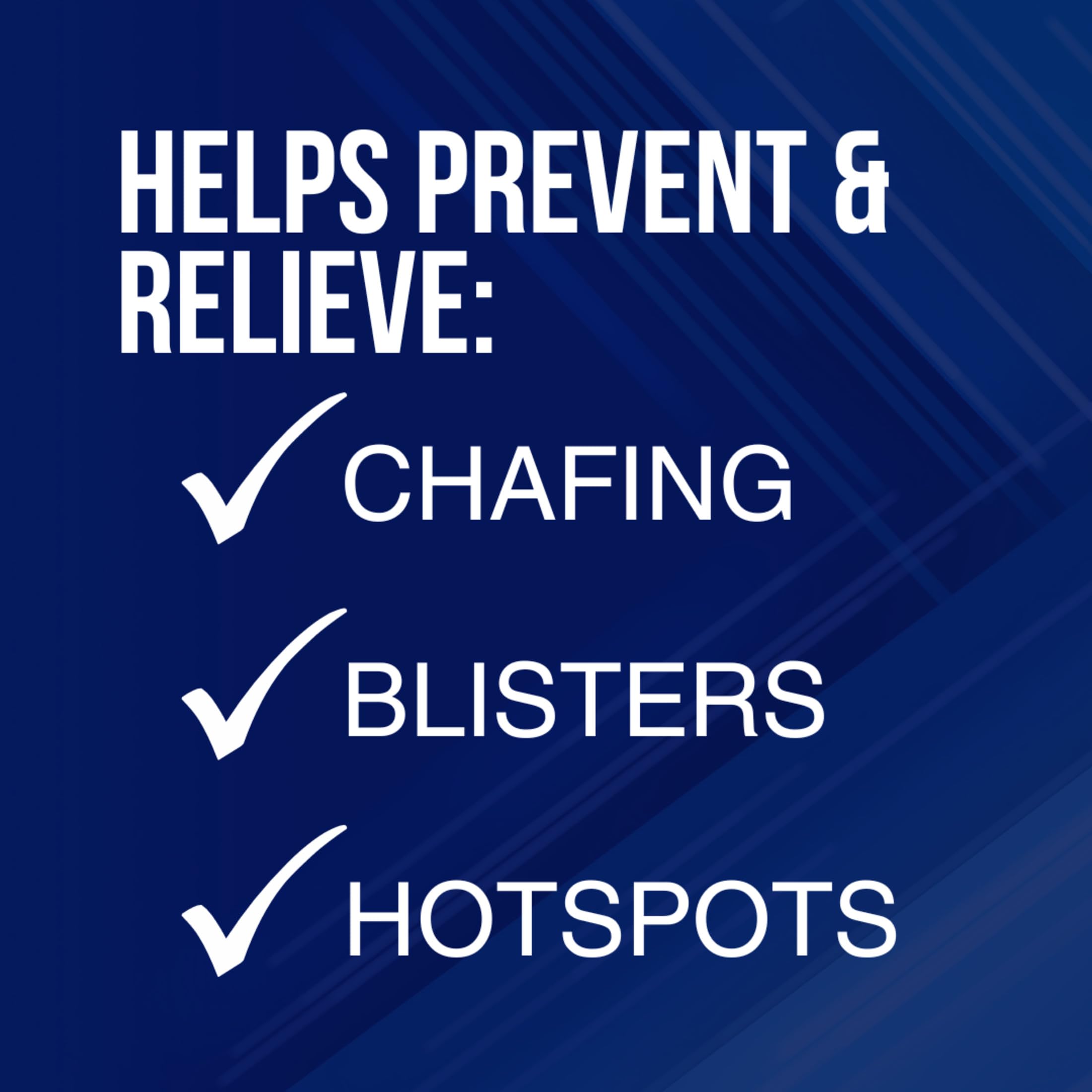 Hypoallergenic paraben-free chafing relief in use