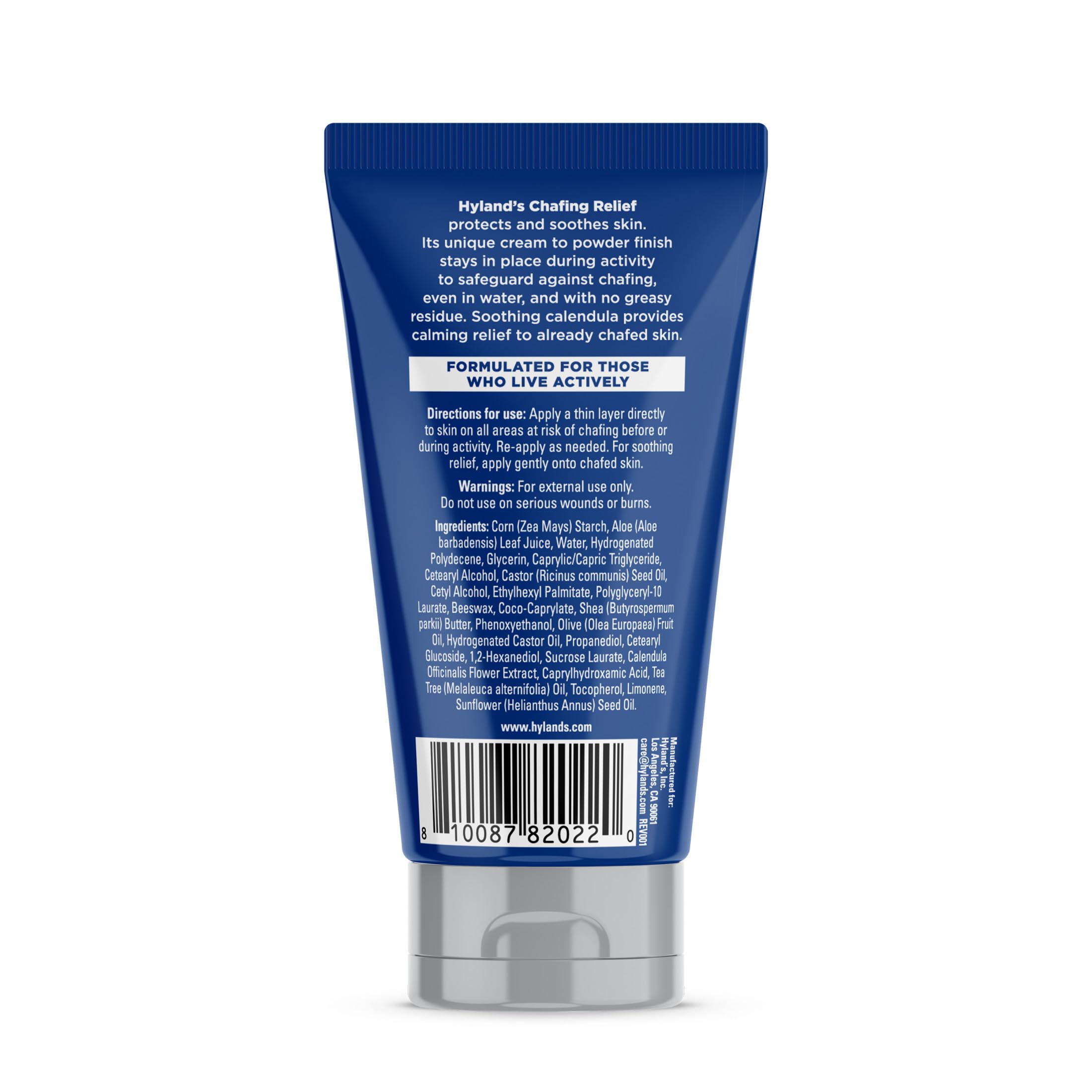 Cream to powder formula for chafing relief