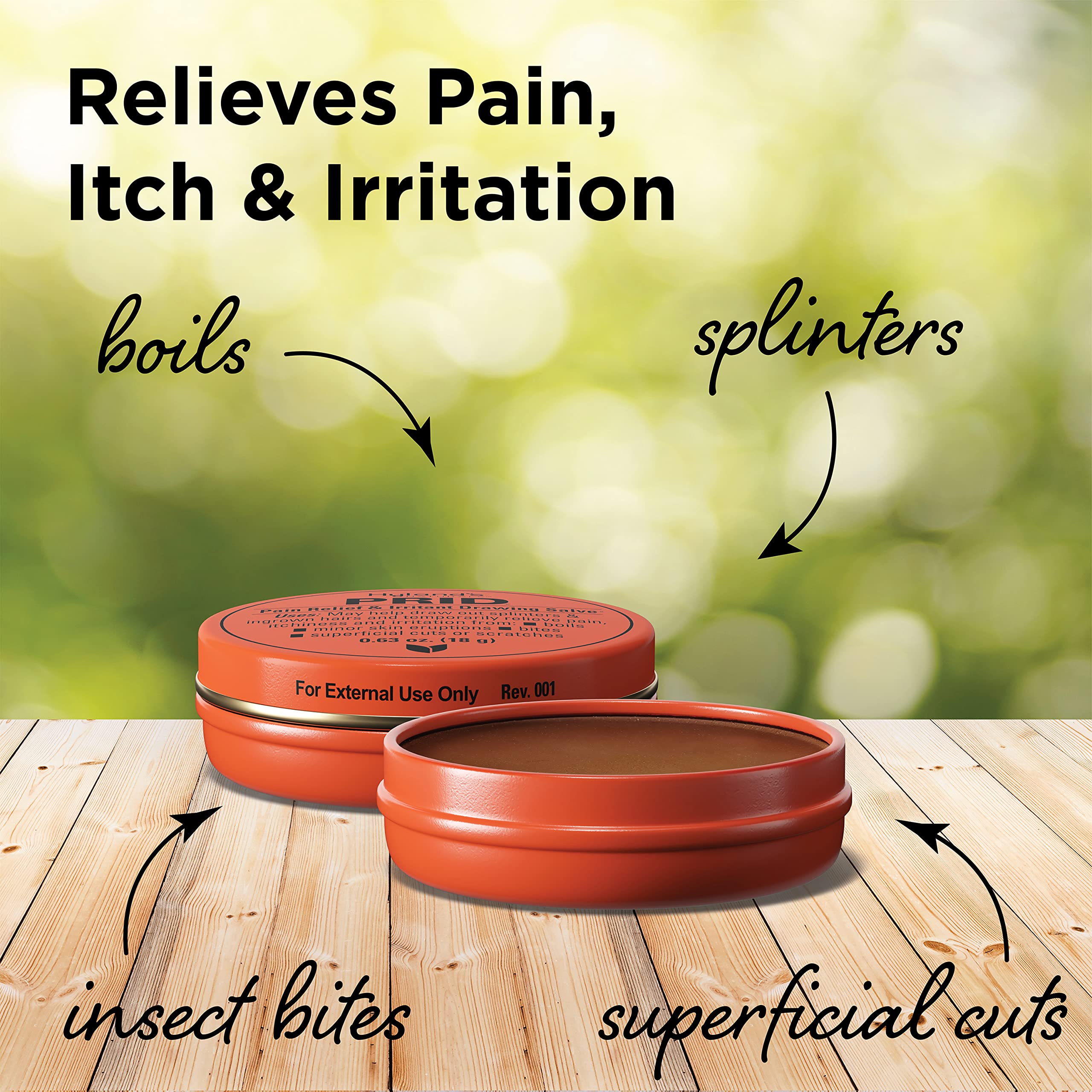 Relief from itching using Hyland's PRID Drawing Salve