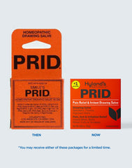 Applying Hyland's PRID Drawing Salve for skin irritation