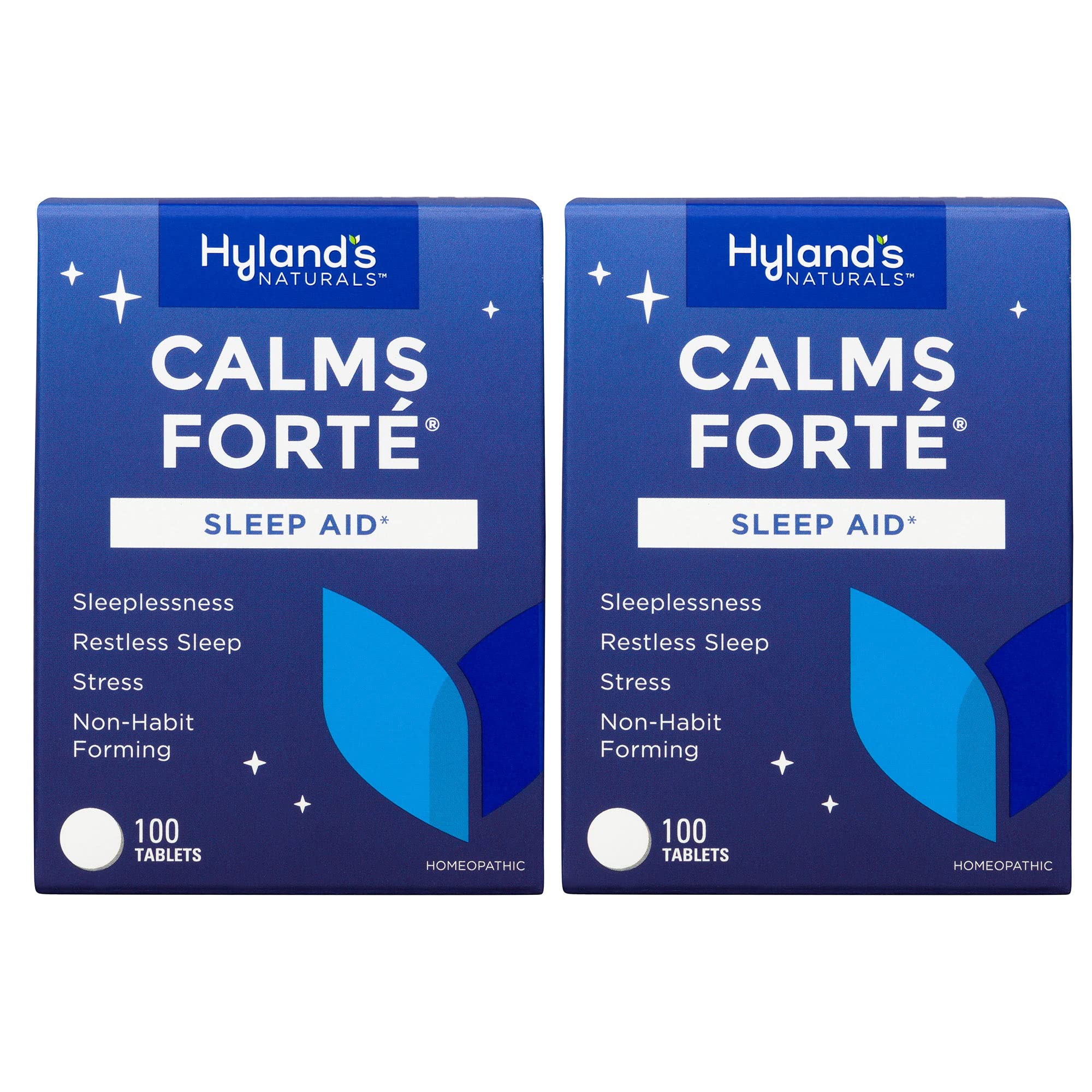 Hyland's Calms Forte Sleep Aid Tablets 100 count per pack label