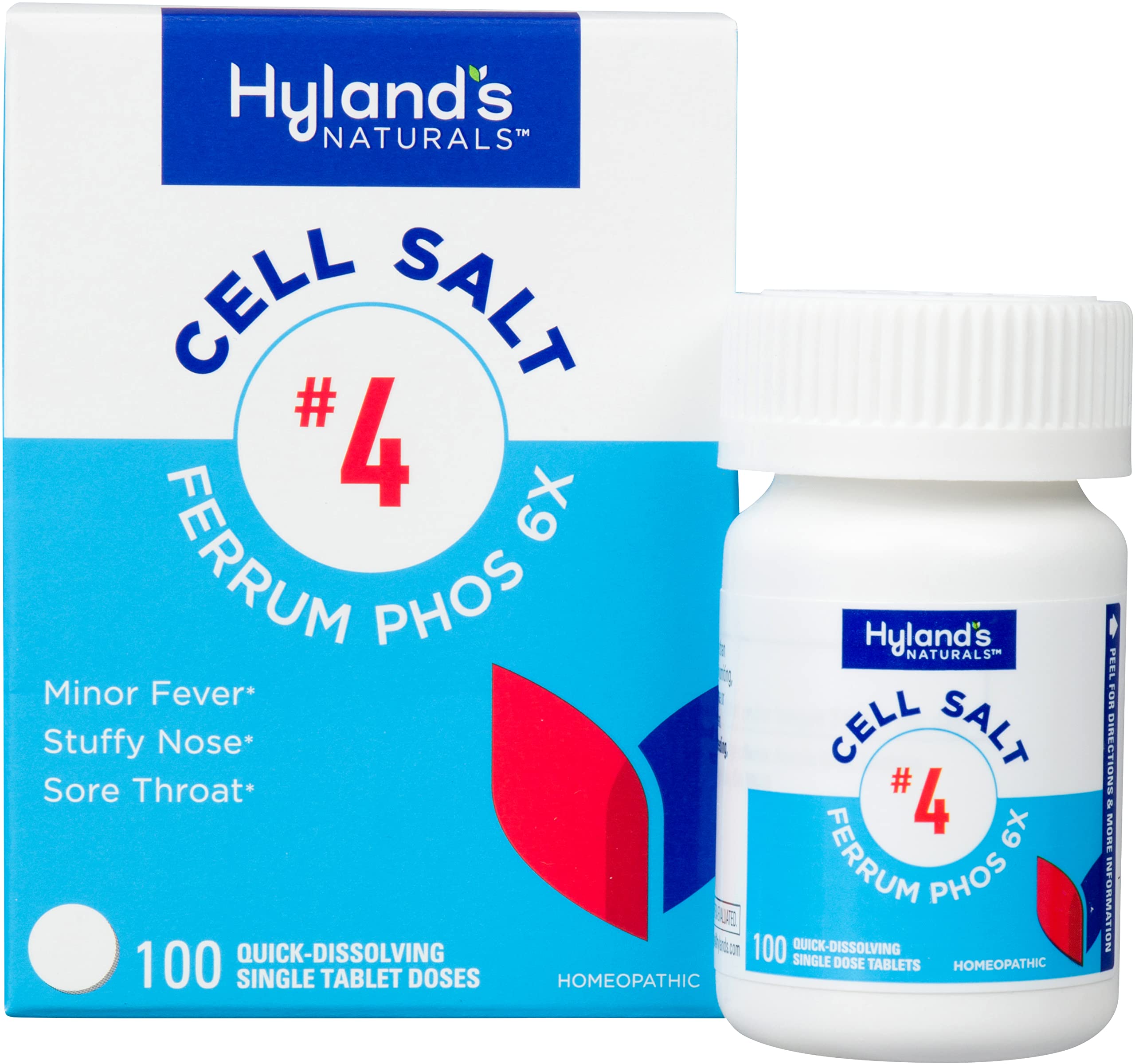Hyland's Cell Salt 4 Ferrum Phos 6X tablets bottle