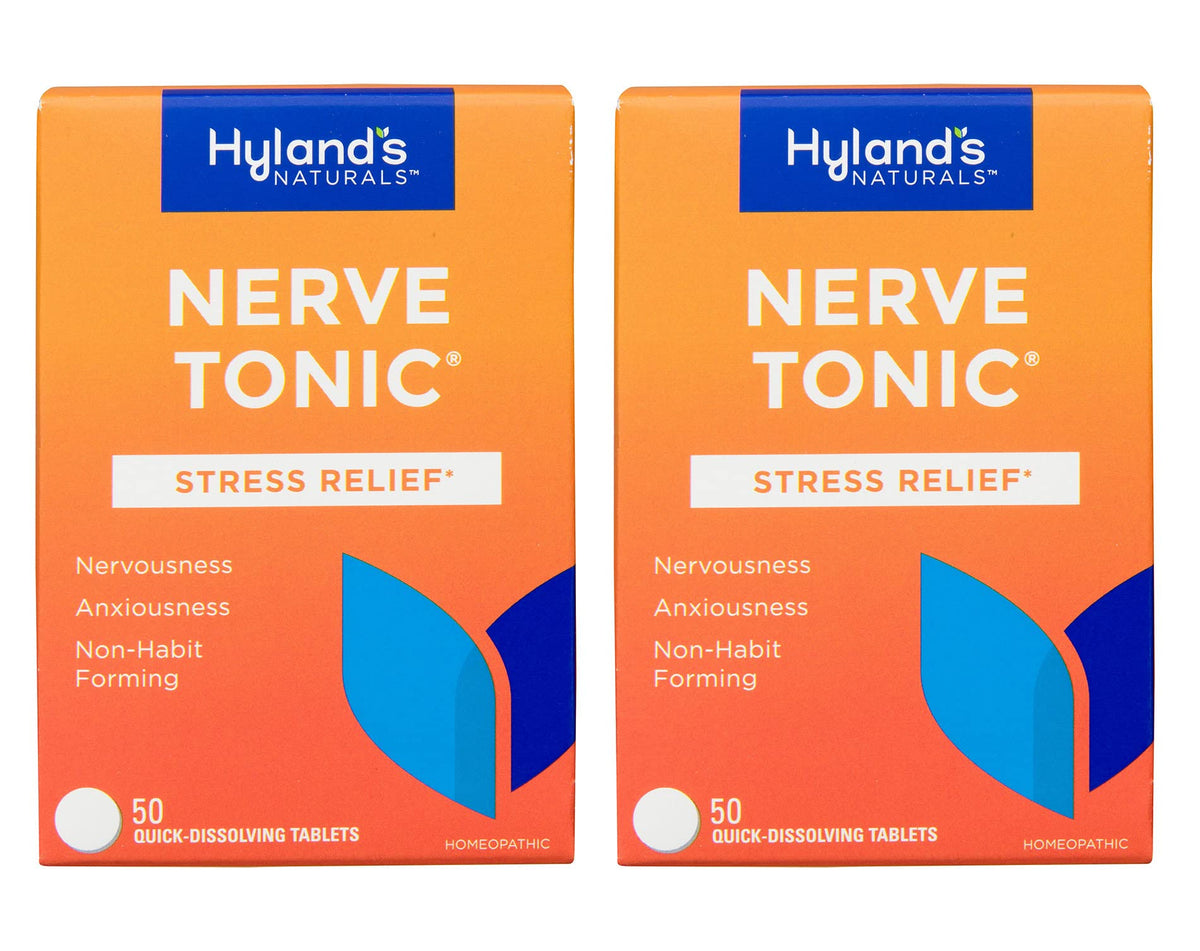 Hyland's Nerve Tonic Stress Relief Tablets packaging