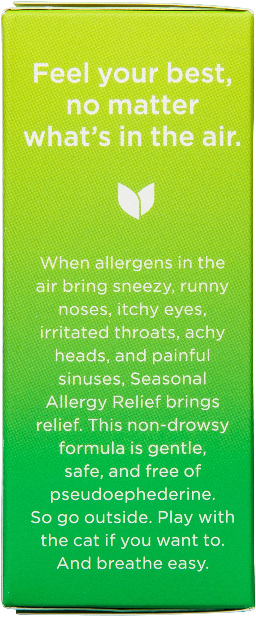 Hyland's brand allergy relief packaging