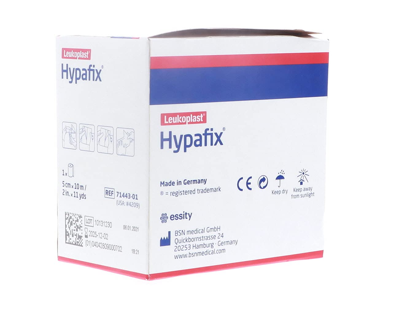 Hypafix lab supply medical dressing tape in packaging
