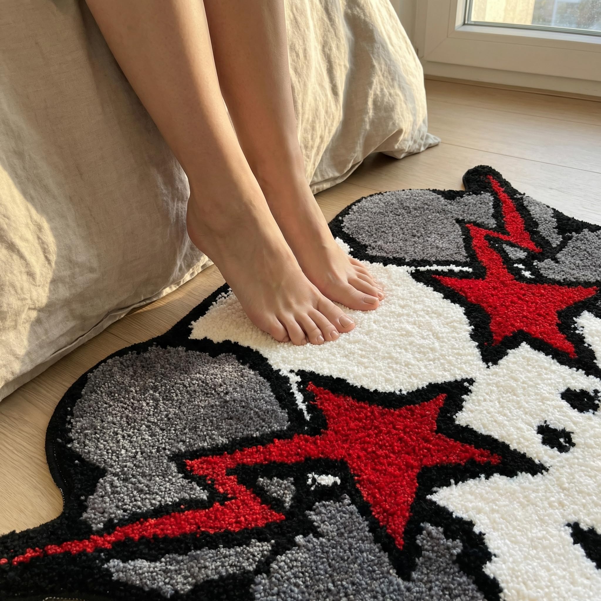 Absorbent and quick-dry rug suitable for bathrooms and entryways