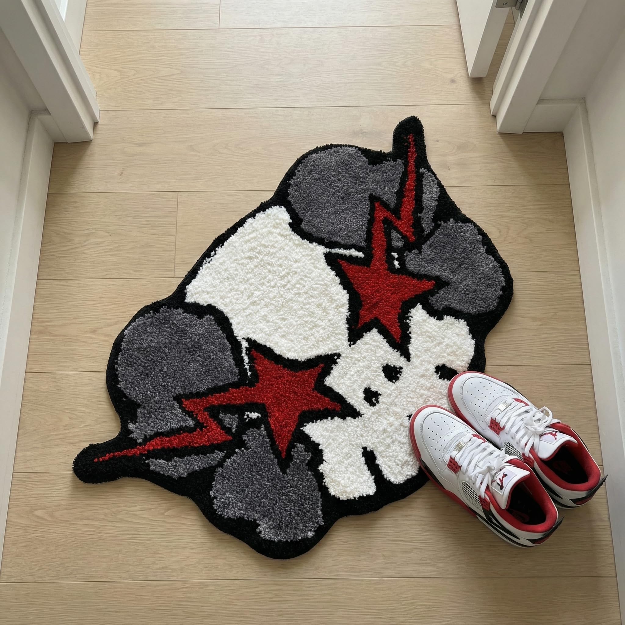 Rug suitable for both bedrooms and bathrooms with durable construction
