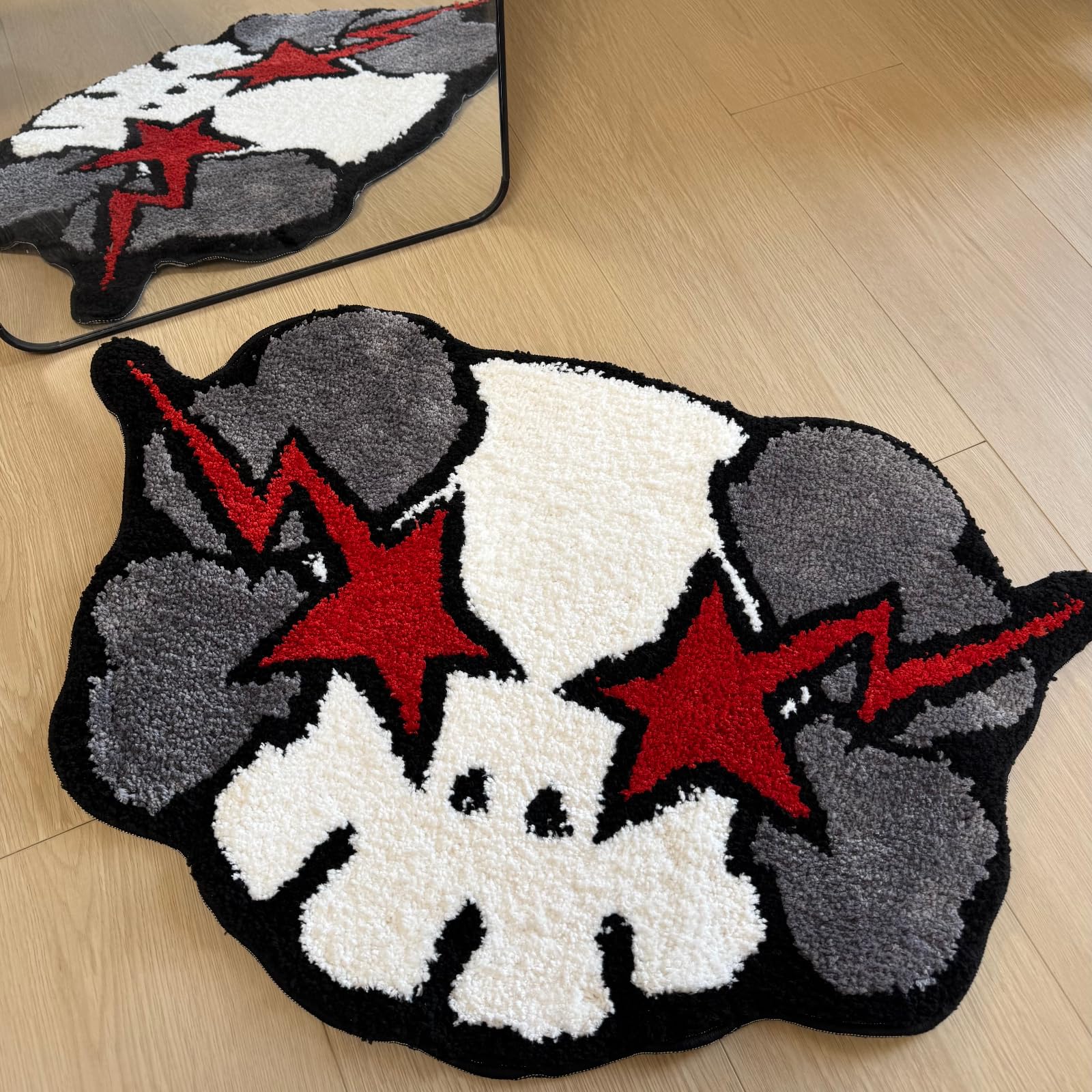 HYPEECE Ka-Ws Style graphic rug for kids and teens rooms