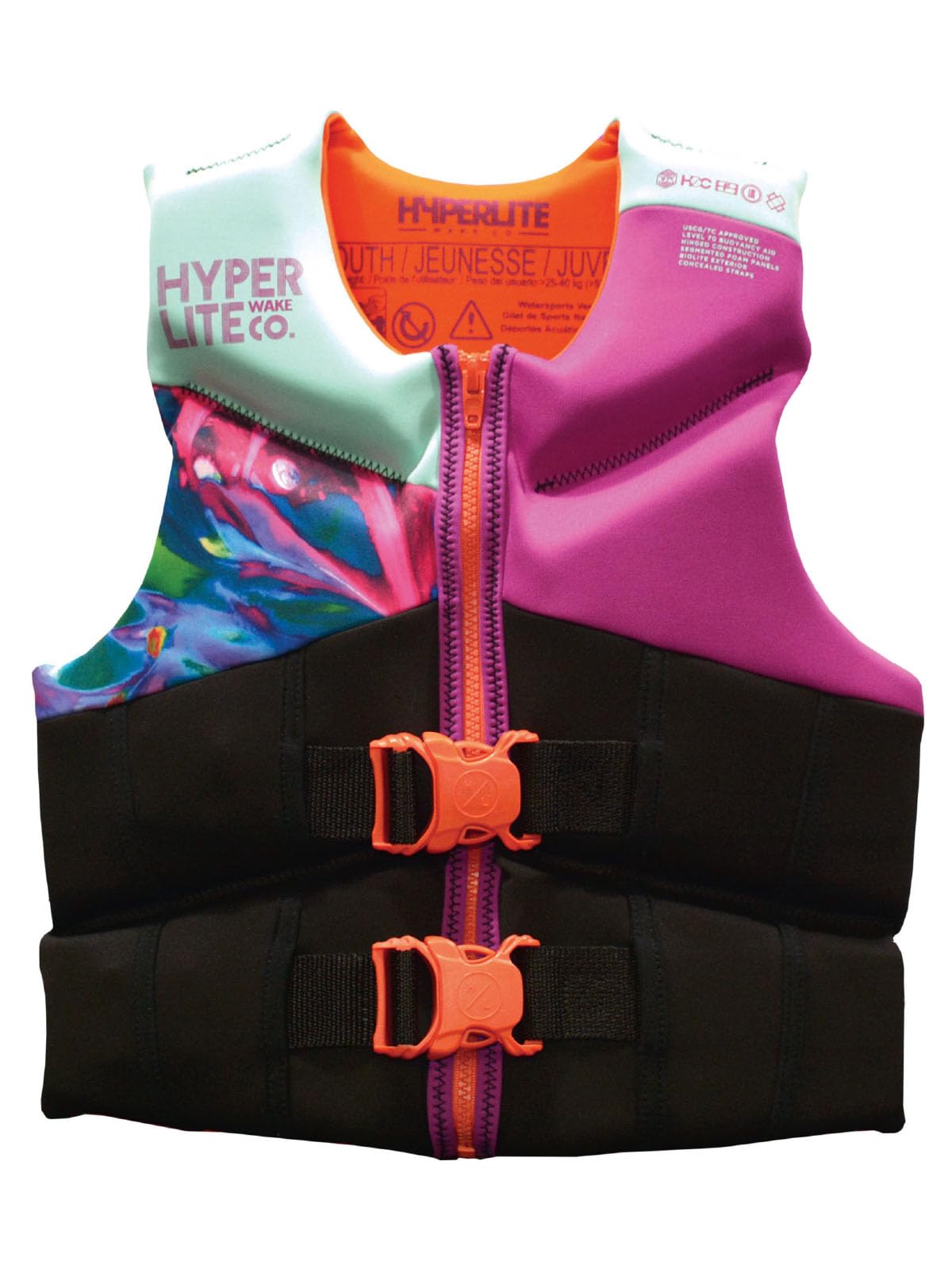 Hyperlite Elite Youth Girls CGA Life Vest front view