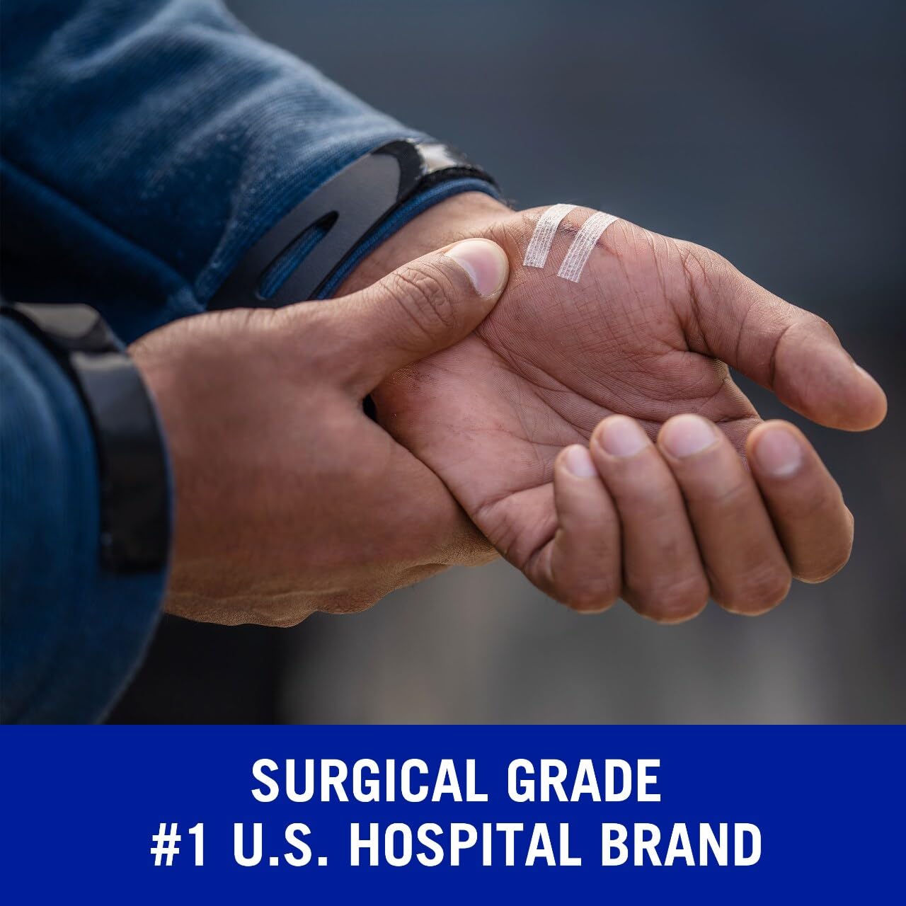 Hypoallergenic latex-free Steri-Strip adhesive