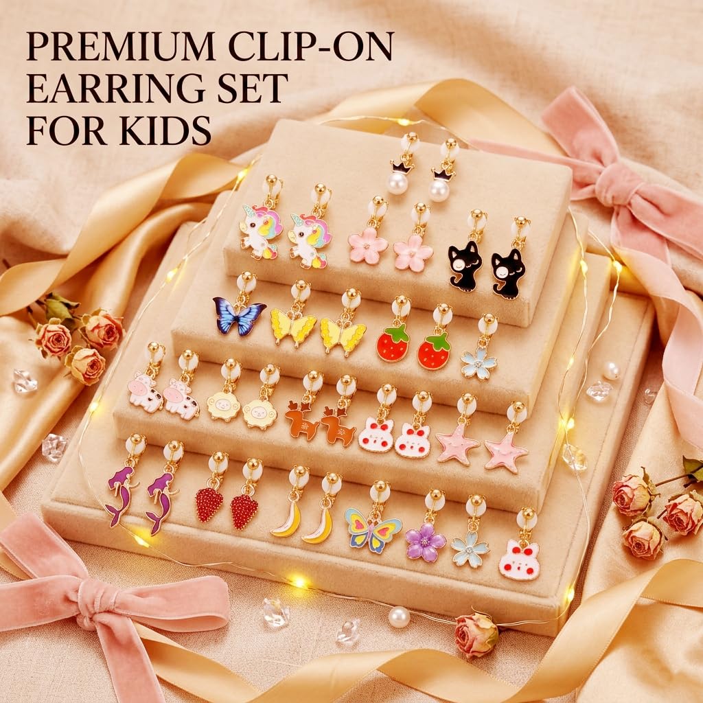 Hypoallergenic kids earrings suitable for all ages