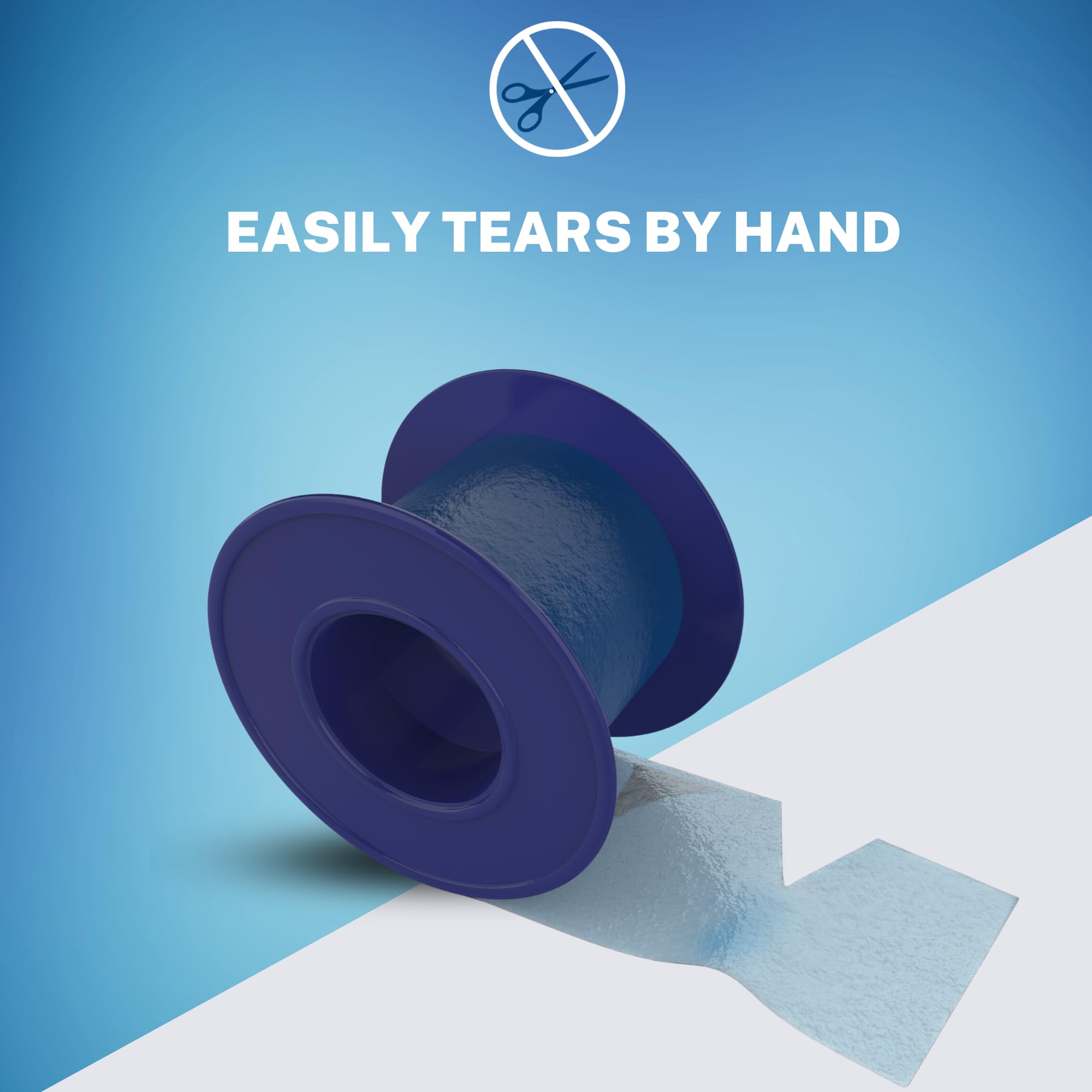 Hypoallergenic silicone tape strips for secure adhesion