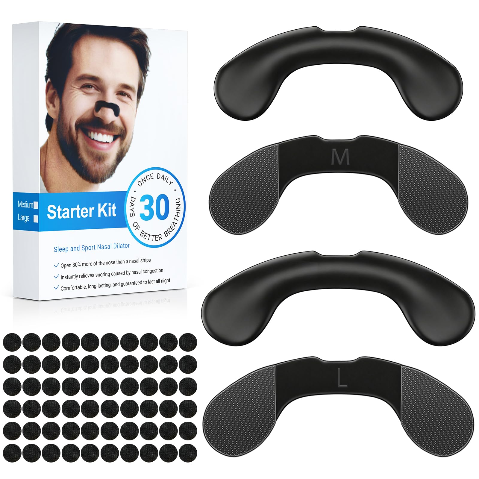Hyuxeo extra strength nasal strips 30 count packaging